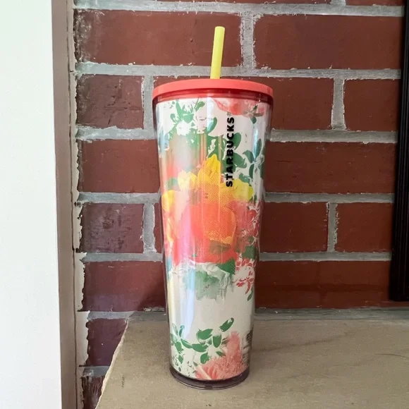 Starbucks Mexico 2021 Spring Collection Tropical Flow Venti Tumbler with  Straw
